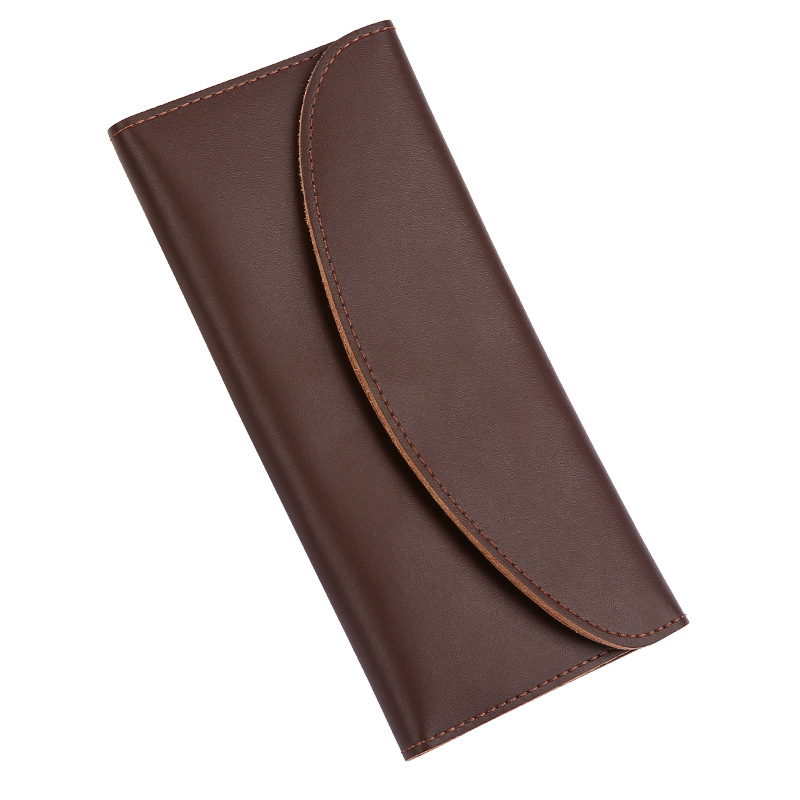 Damen Geldbörse in Langformat ⎜ Schlichte Lederbrieftasche mit elegantem Design und großzügigem Stauraum