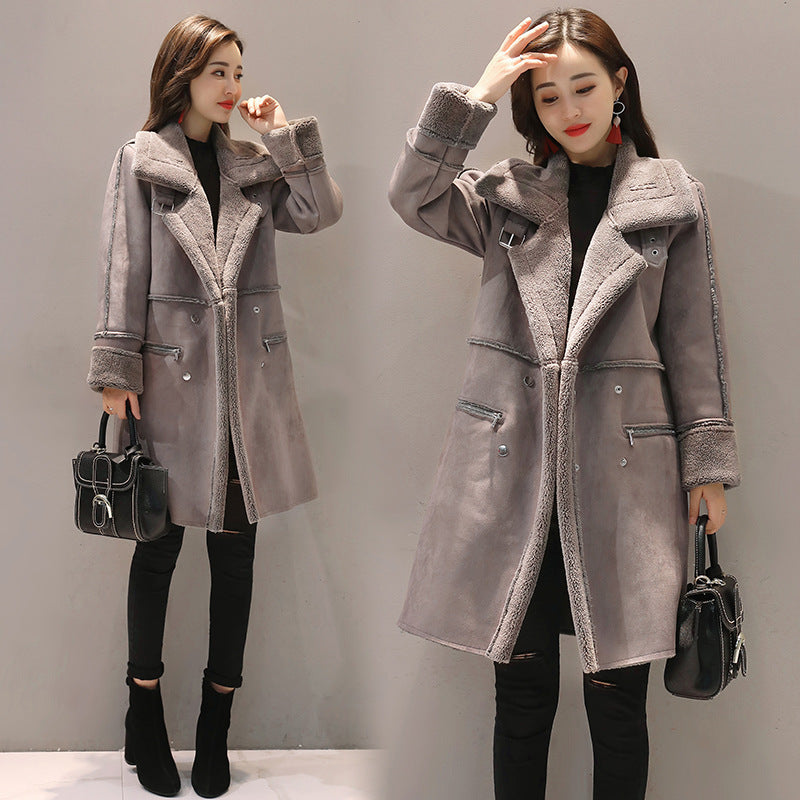 Aitana – Elegante Lange Plüschjacke Für Damen