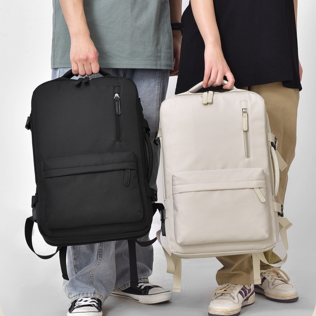 Erweiterbarer Rucksack für Damen und Herren ⎜ Vielseitiger Backpack im modernen Design für Alltag und Reisen