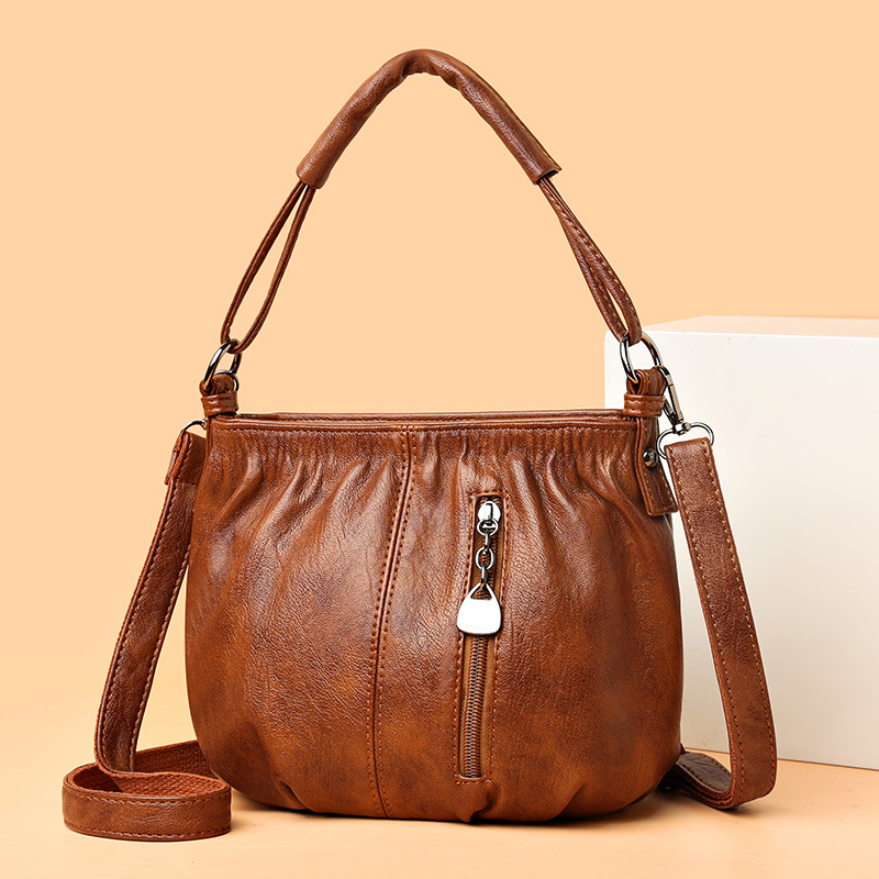 Handtasche für Damen ⎜ Vintage Umhängetasche mit viel Stauraum für Alltag, Reisen und Freizeit