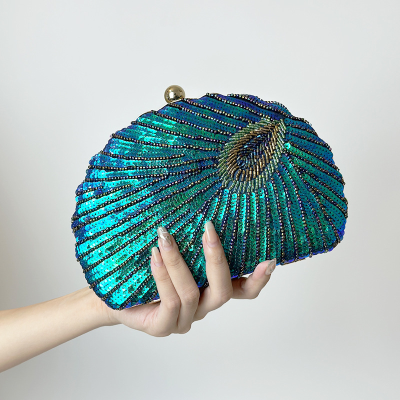 Funkelnde Clutch für Damen ⎜ Glitzernde Abendtasche mit Pailletten im eleganten Design