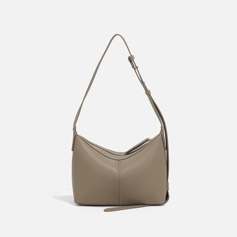 Schultertasche für Damen ⎜ Elegante Henkeltasche aus Kunstleder mit schlichtem Design für Alltag und Büro