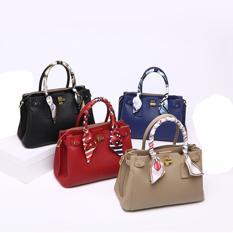 Damen Handtasche mit Schalgriff ⎜ Elegante Schultertasche mit viel Stauraum für Alltag und Freizeit