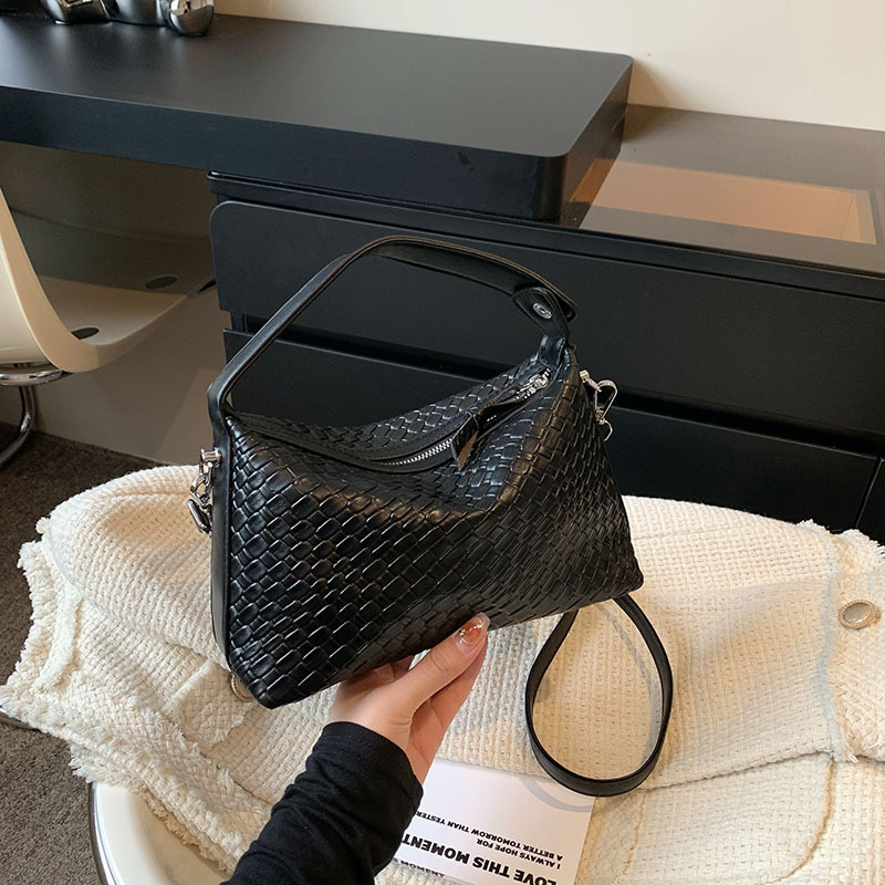 Schultertasche für Damen ⎜ Großes Fassungsvermögen im edlen, einfarbigen Design mit praktischem Tragegurt