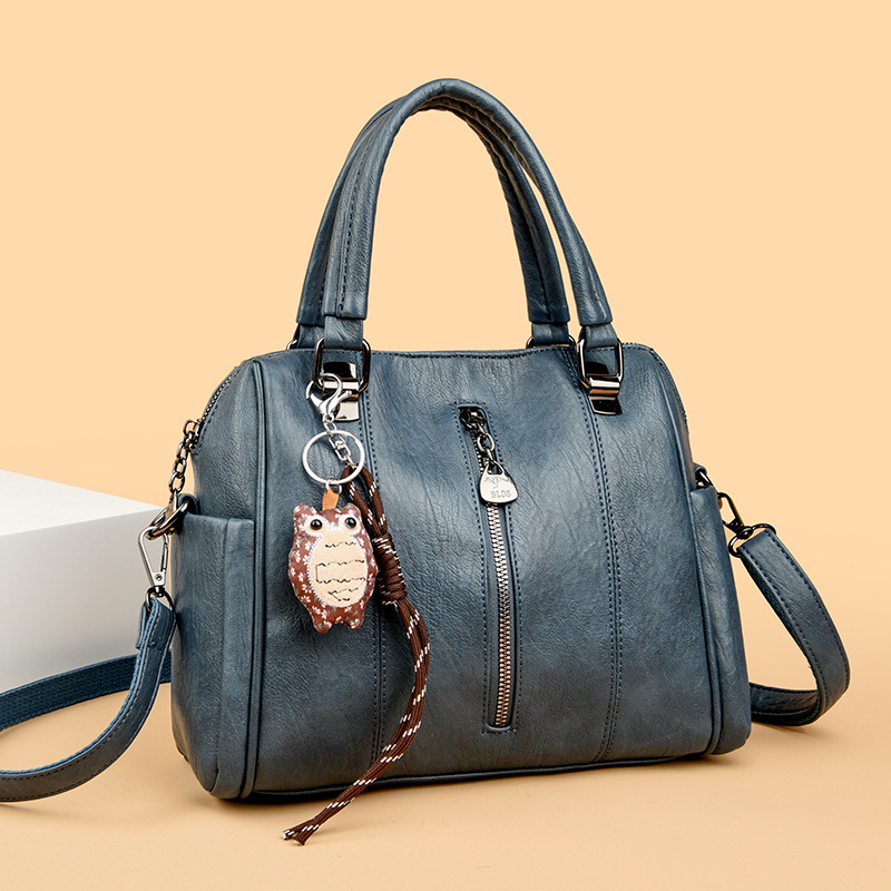 Handtasche für Damen ⎜ Geräumige Umhängetasche mit Reißverschluss und Schulterriemen für den Alltag