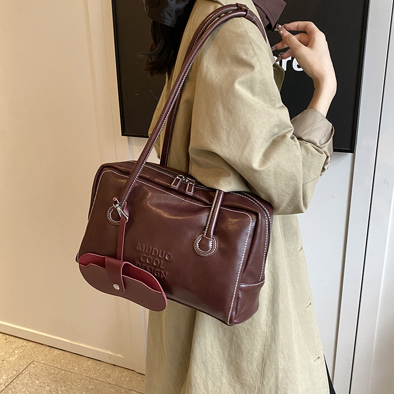 Shopper Tasche für Damen ⎜ Retro Schultertasche mit großem Stauraum für Alltag, Arbeit und Freizeit