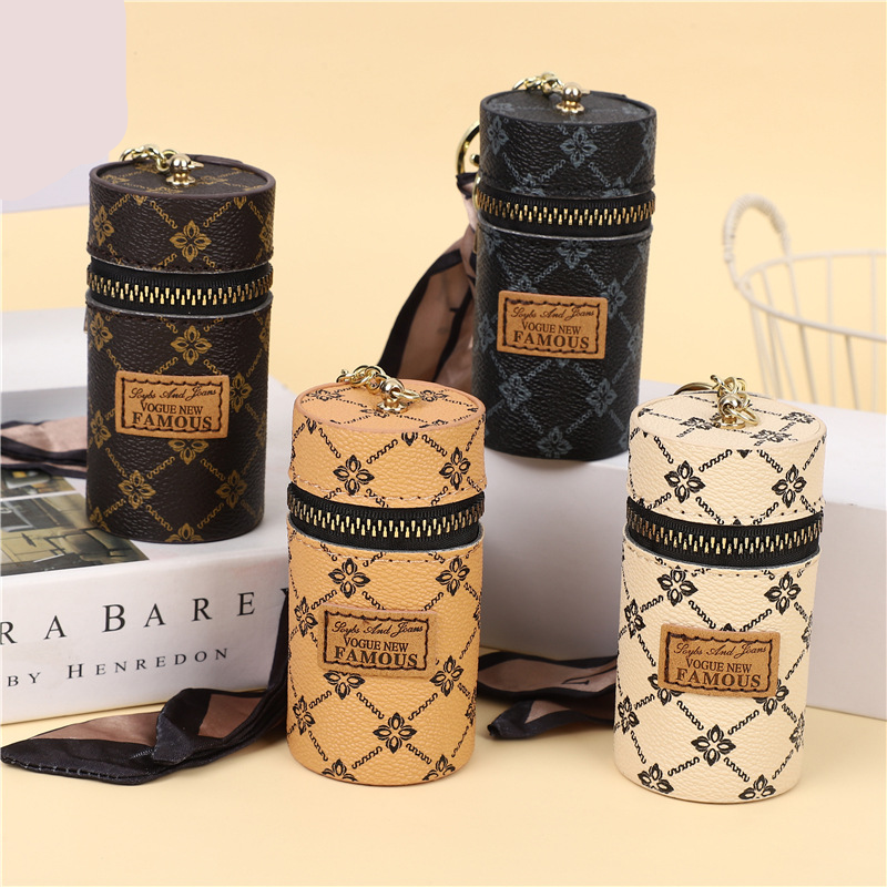 Mini Geldbörse ⎜ Kreative Schlüssel- und Münztasche im Vintage-Design mit praktischer Kettenaufhängung