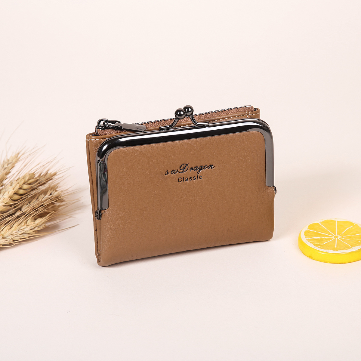 Kartenetui mit Münzfach für Damen ⎜ Elegante Brieftasche im Zwei-in-eins-Design für Ausweise und Karten