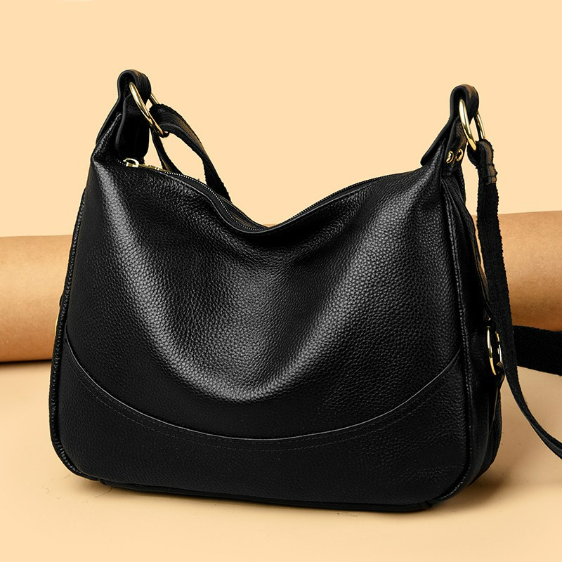 Schultertasche für Damen ⎜ Elegante Umhängetasche aus Lederoptik mit weichem Design für Alltag und Ausgehen