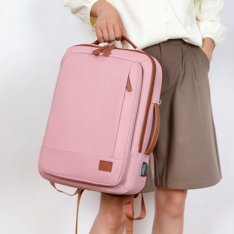 Laptop Rucksack für Damen ⎜ Multifunktionale Alltagstasche mit USB-Anschluss und großem Stauraum