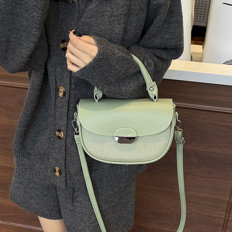 Handtasche für Damen ⎜ Elegante Umhängetasche im Retro-Stil mit Tragegriff und abnehmbarem Schulterriemen