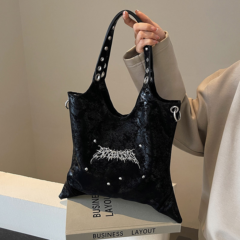 Schultertasche für Damen ⎜ Große Kapazität mit trendigem Look und verstellbarem Riemen für Alltag