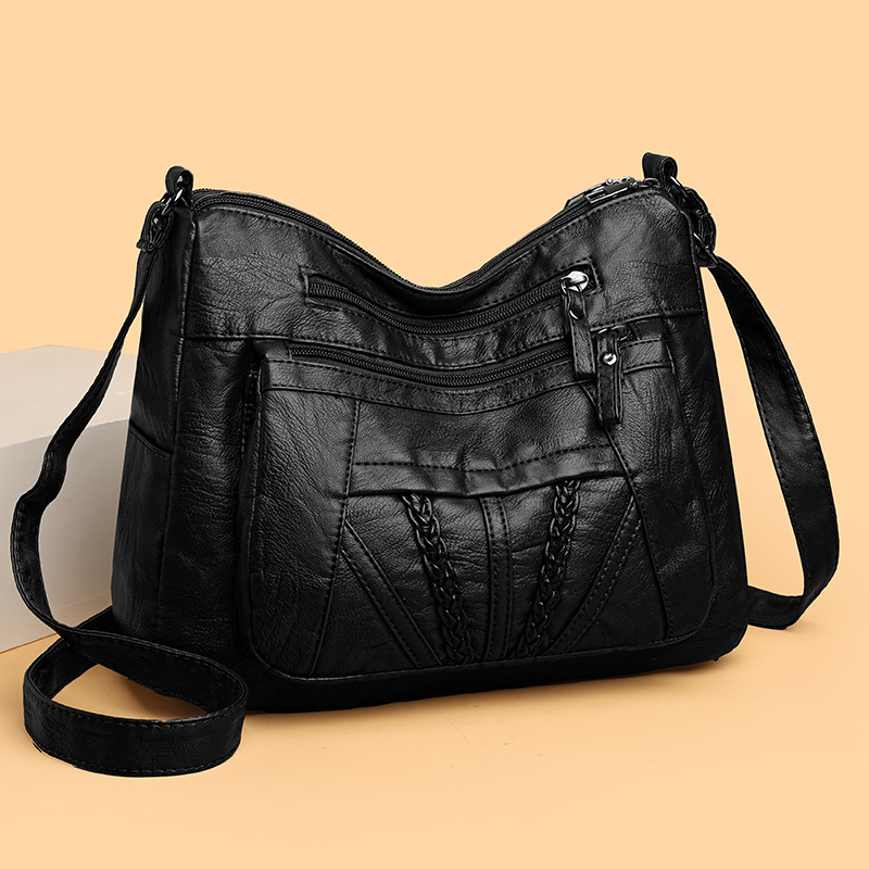 Damen Umhängetasche ⎜ Elegante Schultertasche aus Kunstleder mit Viel Stauraum und Zeitlosem Design