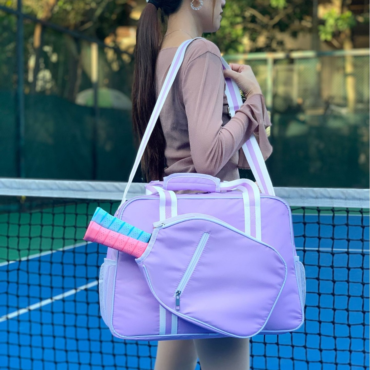 Tennistasche Für Damen ⎜ Sportliche Umhängetasche Mit Schlägerfach Und Viel Stauraum