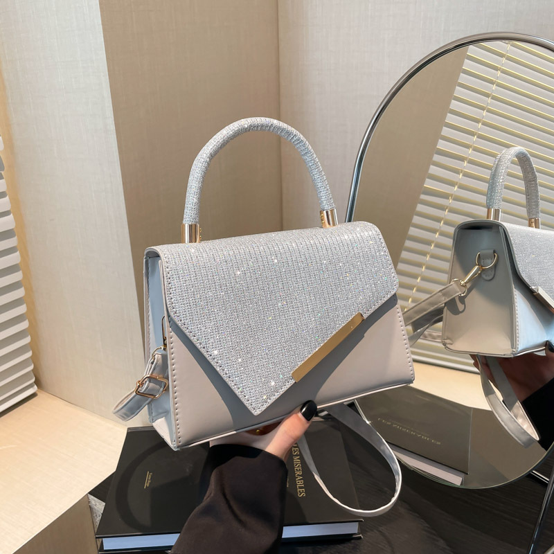 Handtasche für Damen ⎜ Elegantes Design mit funkelnden Strasssteinen und abnehmbarem Schulterriemen