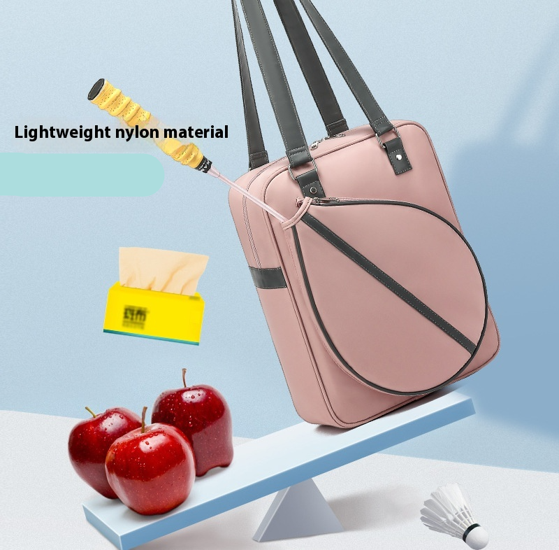 Tennis Schultertasche für Damen ⎜ Große Tragetasche mit stilvollem Design und praktischem Racket-Fach