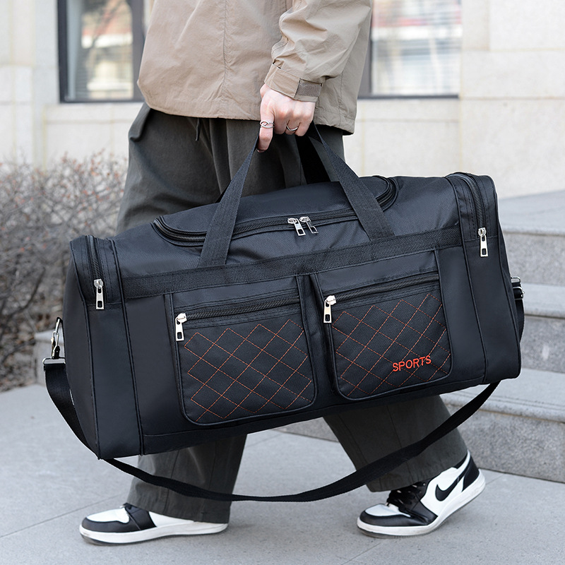 Sporttasche für Herren ⎜ Geräumige Reisetasche mit Reißverschlussfächern und Schultergurt für Fitness und Kurztrips