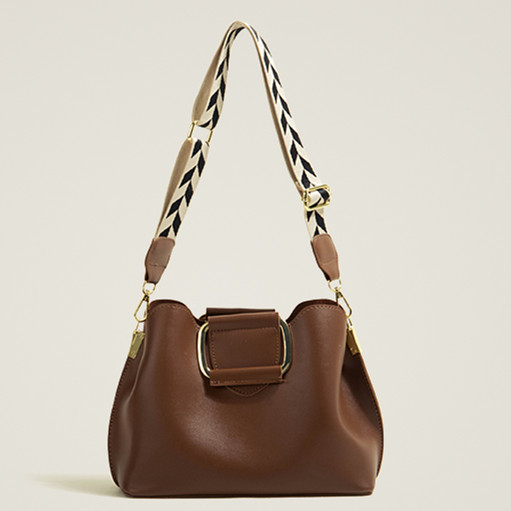 Bucket Bag für Damen ⎜ Umhängetasche mit breitem Schultergurt und praktischem Magnetverschluss