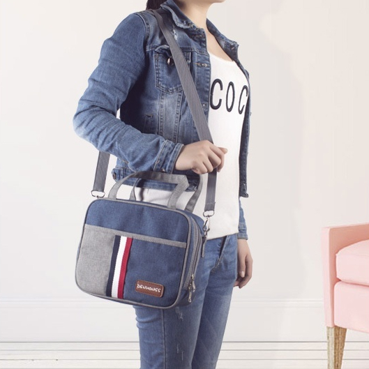 Lunchbag für Schule und Freizeit ⎜ Isolierte Tragetasche für Mahlzeiten mit praktischer Handhabung und sportlichem Design
