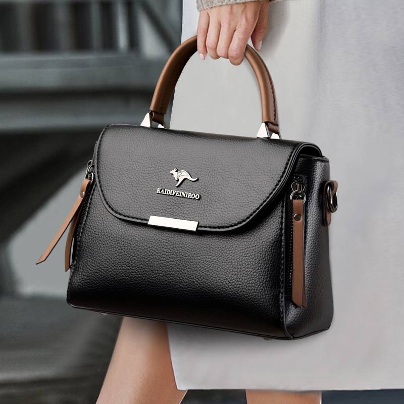 Handtasche für Damen ⎜ Elegante Umhängetasche mit Tragegriff und strukturierter Oberfläche für Alltag und Ausgehen