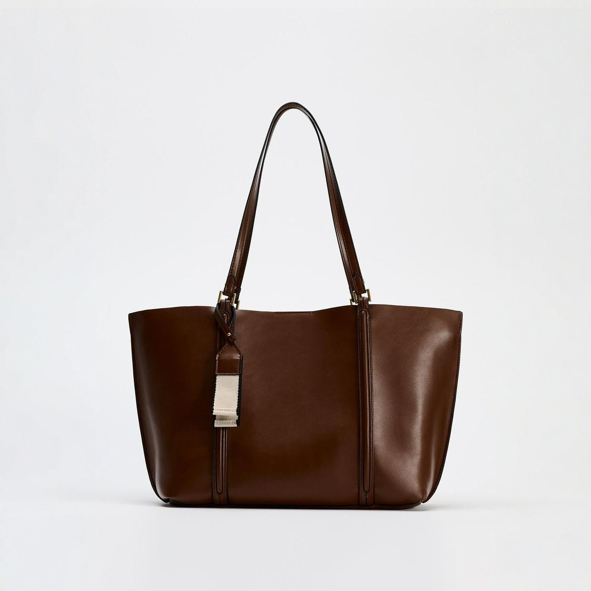 Große Damen Schultertasche aus Kunstleder ⎜ Elegante Einkaufstasche mit viel Stauraum für Arbeit und Alltag