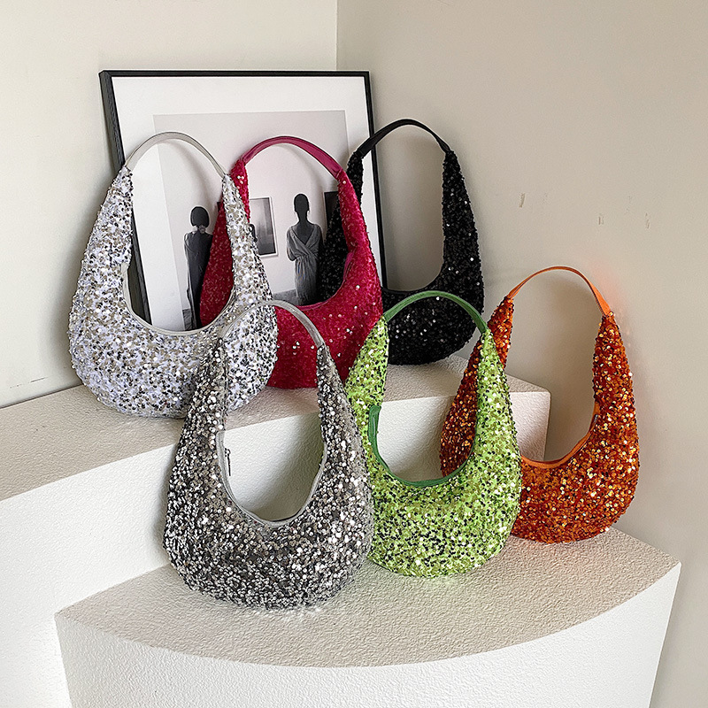 Handtasche für Damen ⎜ Glitzernde Pailletten-Bag für Party, Dinner und besondere Anlässe