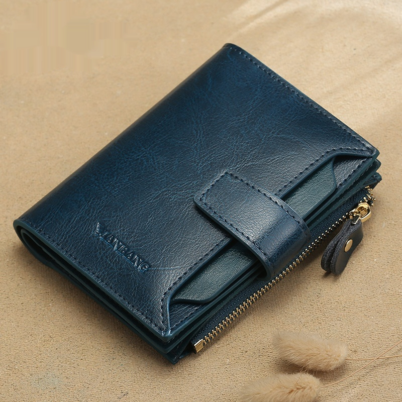 RFID Geldbörse für Damen ⎜ Multifunktionale Brieftasche mit Reißverschluss und Diebstahlschutz