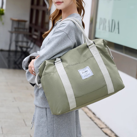 Reisetasche für Damen ⎜ Große Tragetasche mit Reißverschluss und robusten Henkeln für unterwegs und Freizeit