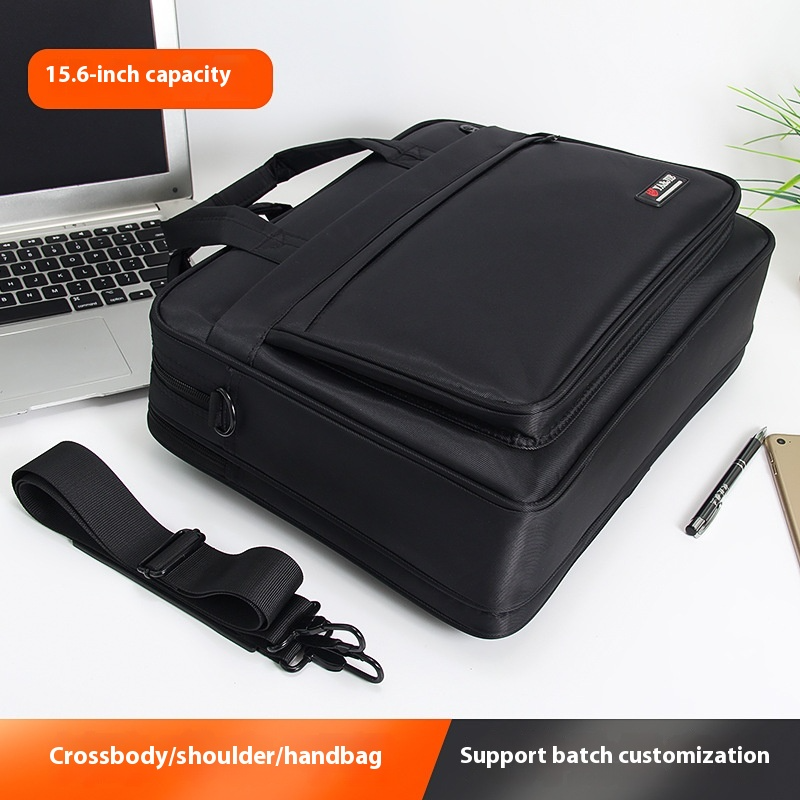 Herrentasche aus Canvas ⎜ Robuste Aktentasche mit 17 Zoll Laptopfach und Großem Fassungsvermögen