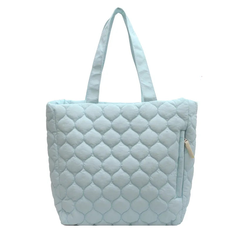Shopper-Tasche für Damen ⎜ Gepolsterte Tragetasche mit Rautenmuster und weichem Griff für Alltag und Freizeit