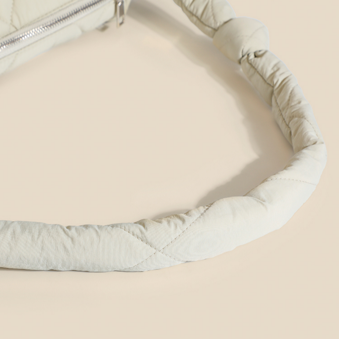 Schultertasche für Damen ⎜ Gepolsterte Unterarmtasche mit Steppdesign für Alltag, Reisen und Freizeitlooks