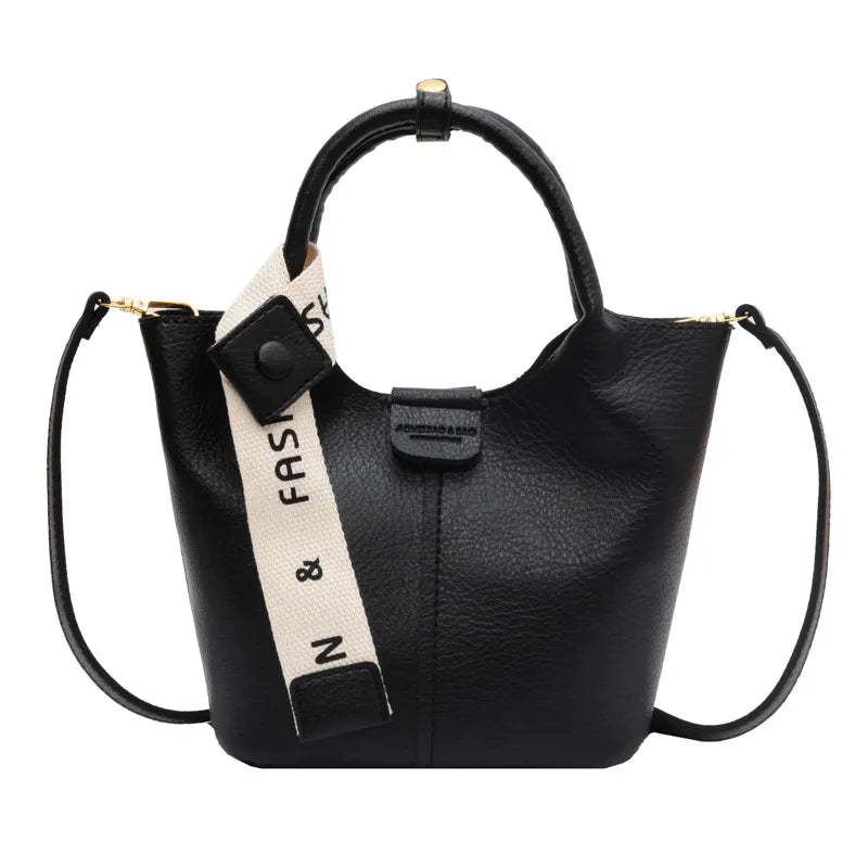 Handtasche für Damen ⎜ Vielseitige Bucket-Bag mit Schultergurt und Tragehenkel für Alltag und Freizeit