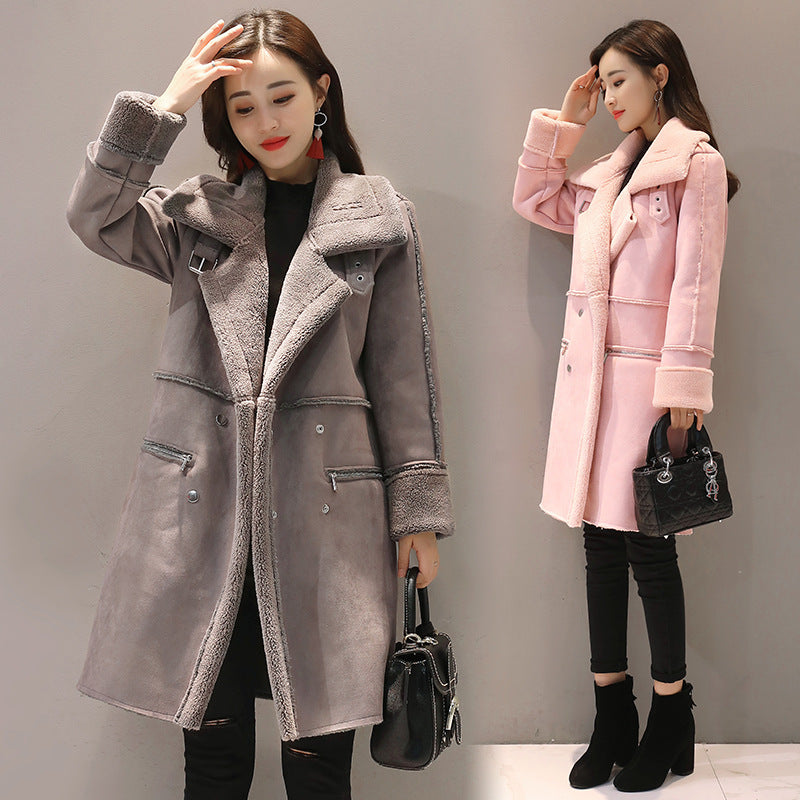 Aitana – Elegante Lange Plüschjacke Für Damen
