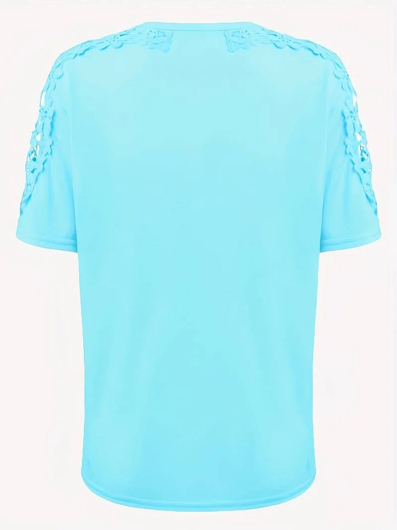 Lean - Lässiges Rundhals-kurzarmshirt