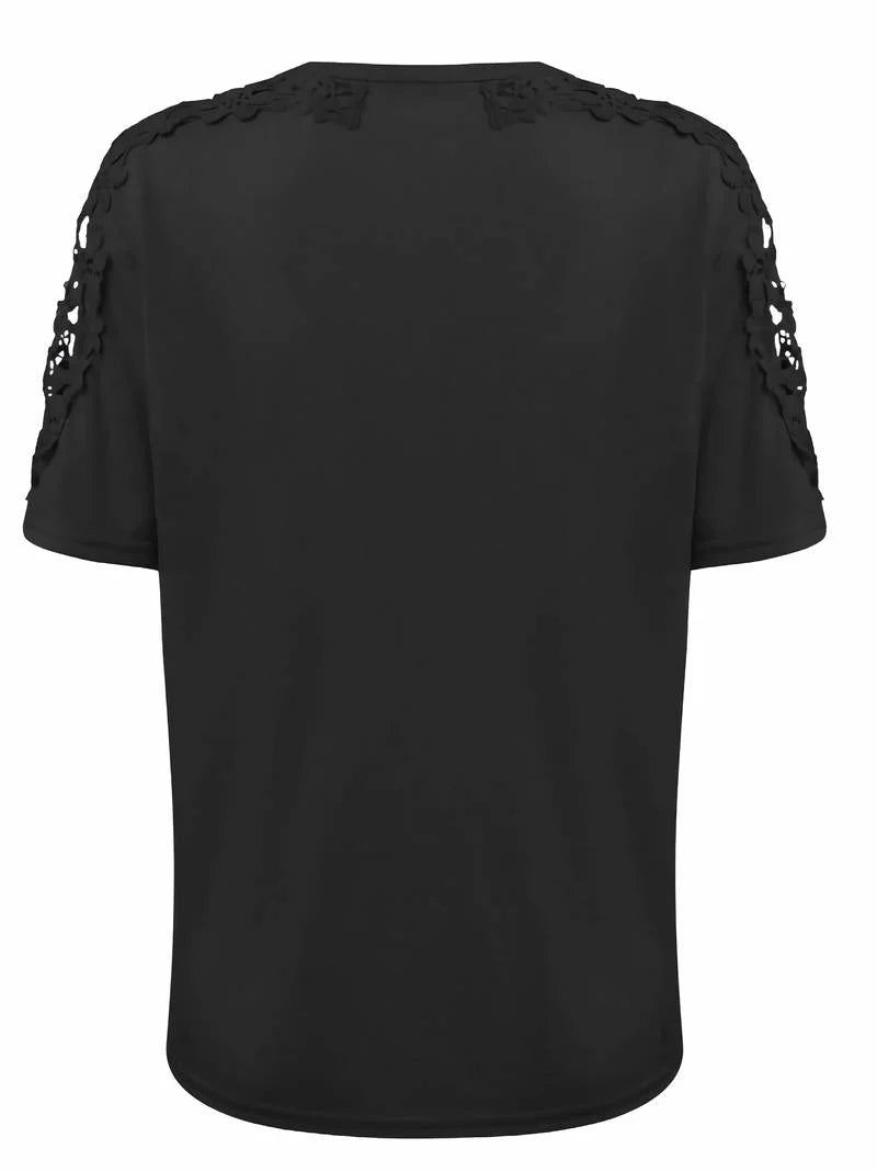 Lean - Lässiges Rundhals-kurzarmshirt