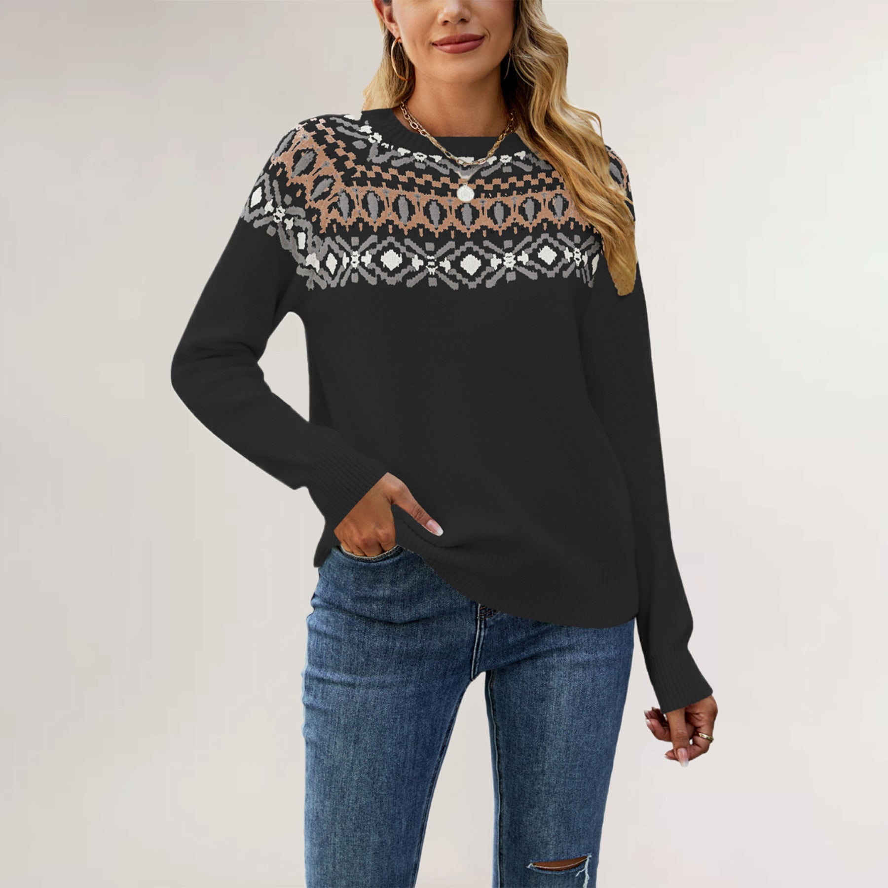 Eliora - Vintage-strickpullover