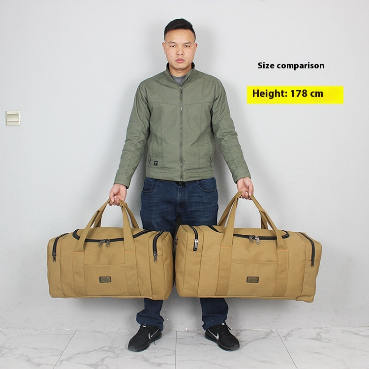 Große Canvas Reisetasche ⎜ Robuste Handgepäck-Tasche mit viel Stauraum und Minimalistischer Optik