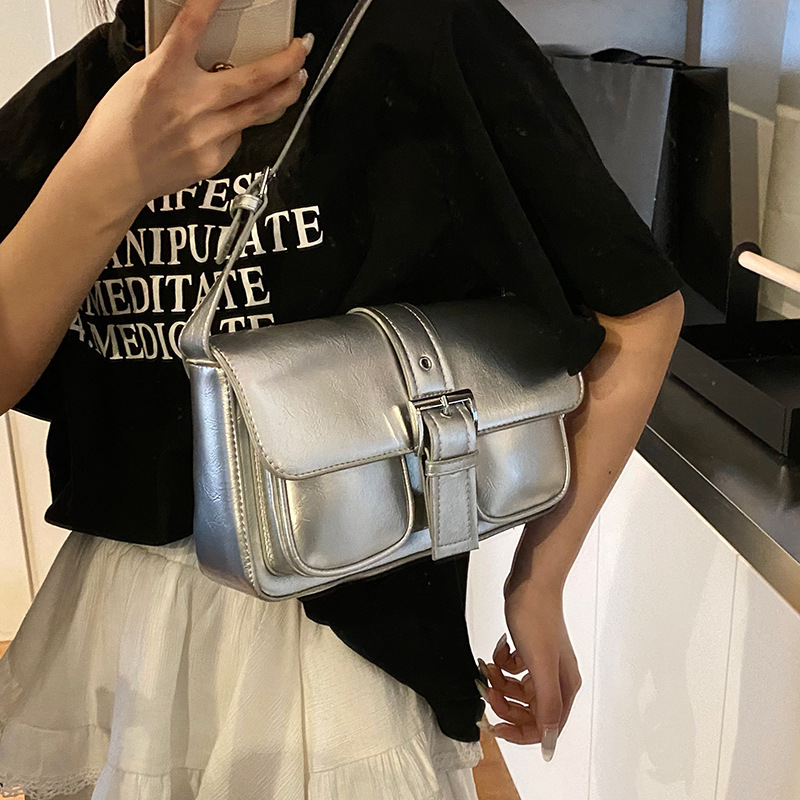 Leder Damen Schultertasche ⎜ Elegante Handtasche mit Verstellbarem Riemen und Modernem Design