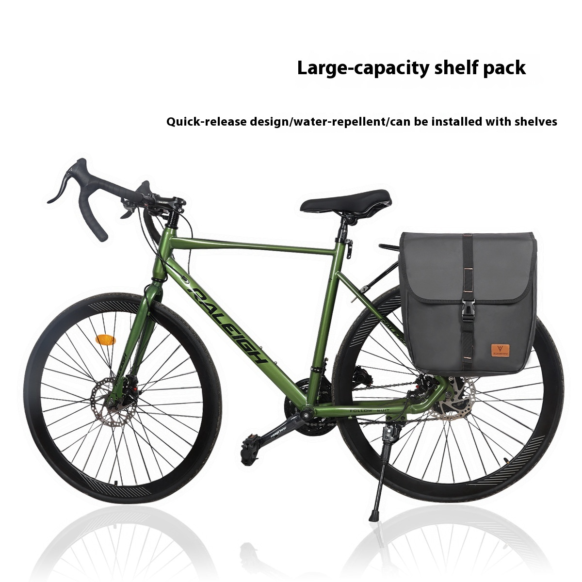 Fahrradtasche für Damen ⎜ Große Packtasche mit Wasserdichtem Design und Praktischen Verschlüssen