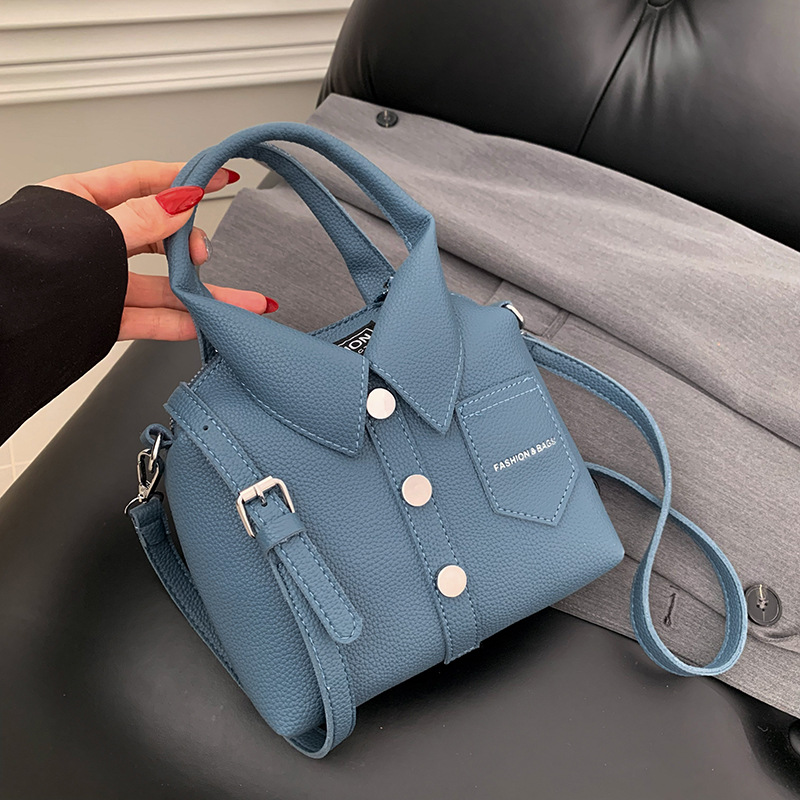 Schultertasche für Damen  Stylische und vielseitige Handtasche im modernen Hemd-Design