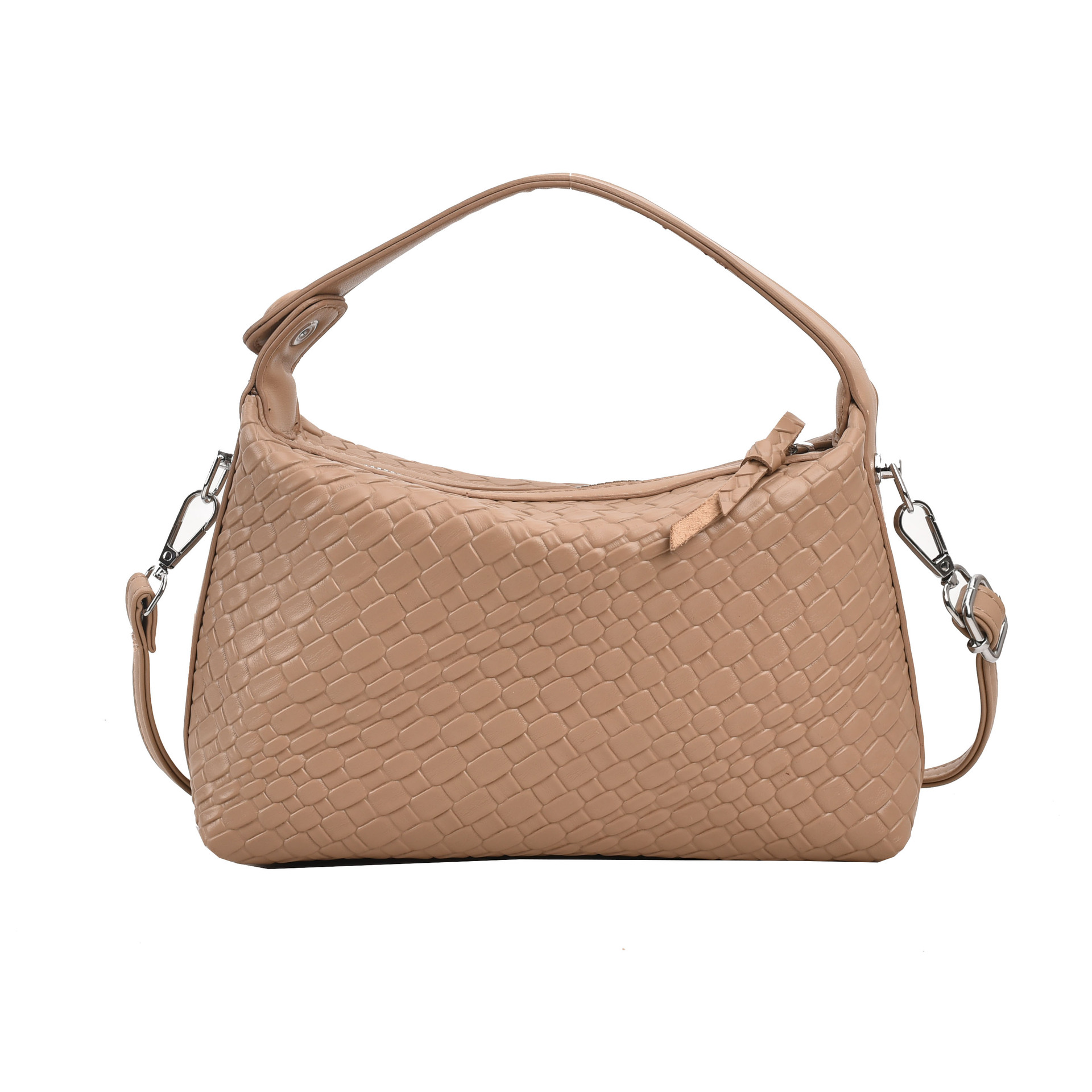 Schultertasche für Damen ⎜ Großes Fassungsvermögen im edlen, einfarbigen Design mit praktischem Tragegurt