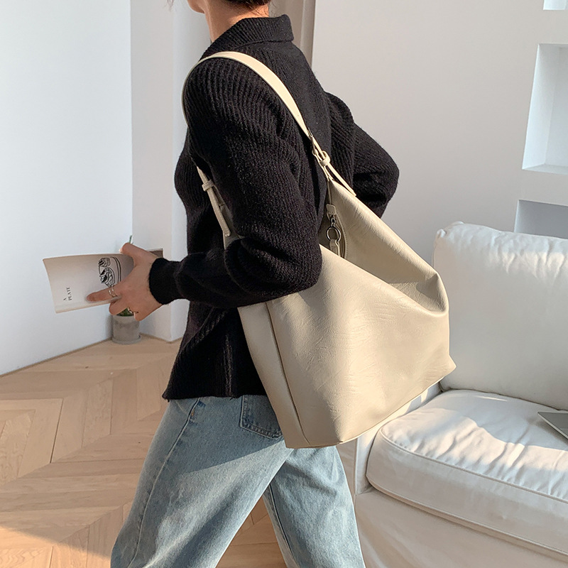 Shopper Tasche für Damen ⎜ Weiche Schultertasche aus Leder mit großem Stauraum für Alltag und Büro
