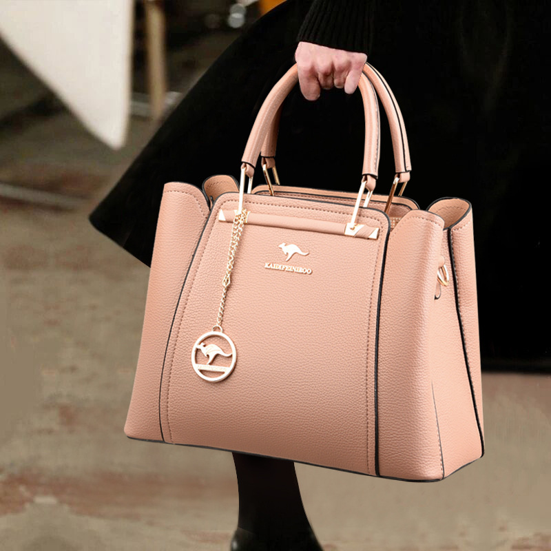 Handtasche für Damen ⎜ Schlichte Tragetasche mit großem Stauraum für Büro, Alltag und Freizeit