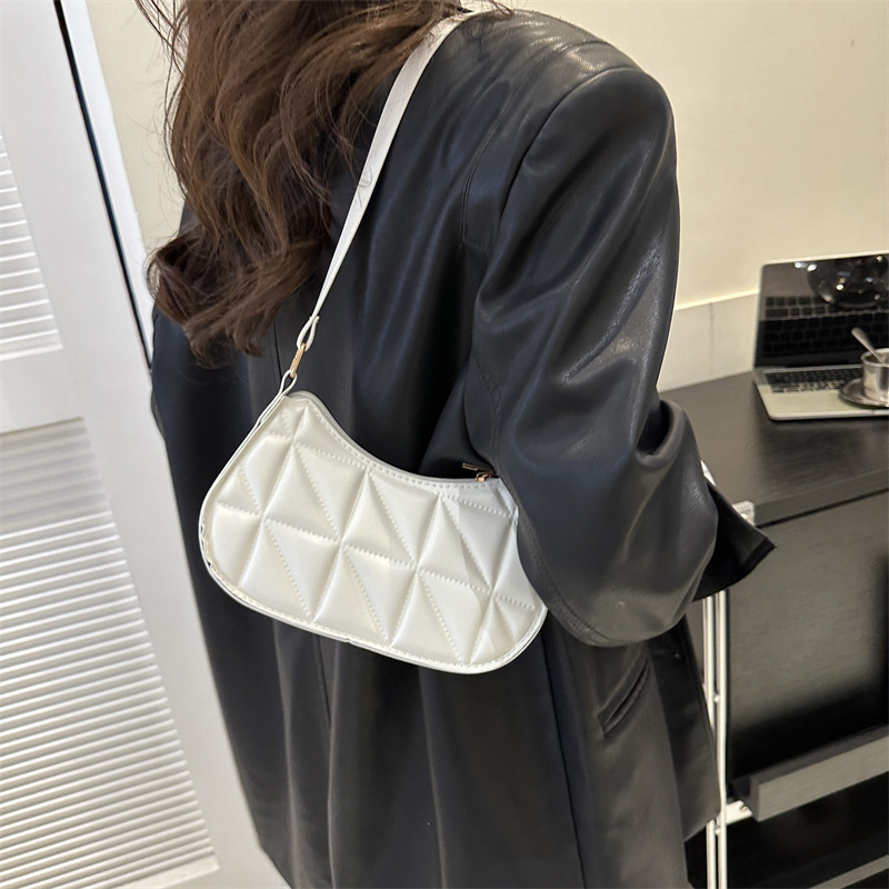 Damen Umhängetasche Mit Steppmuster ⎜ Retro Schultertasche Für Alltag Und Freizeit