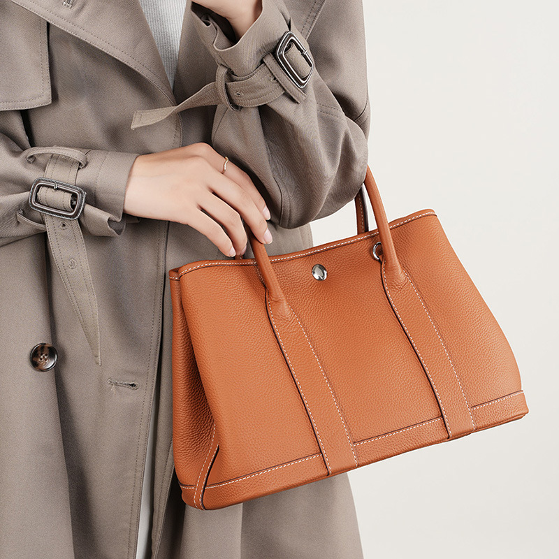 Shopper Tasche für Damen ⎜ Vielseitige Tragetasche aus Leder für Einkauf, Arbeit und Alltag