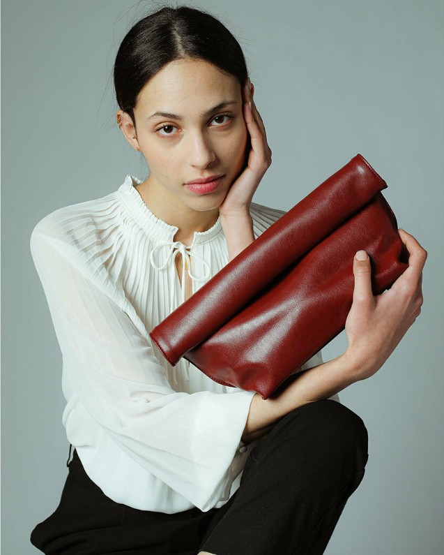 Clutch Tasche für Damen ⎜ Elegante Umschlagtasche mit Rollverschluss für Abendveranstaltungen