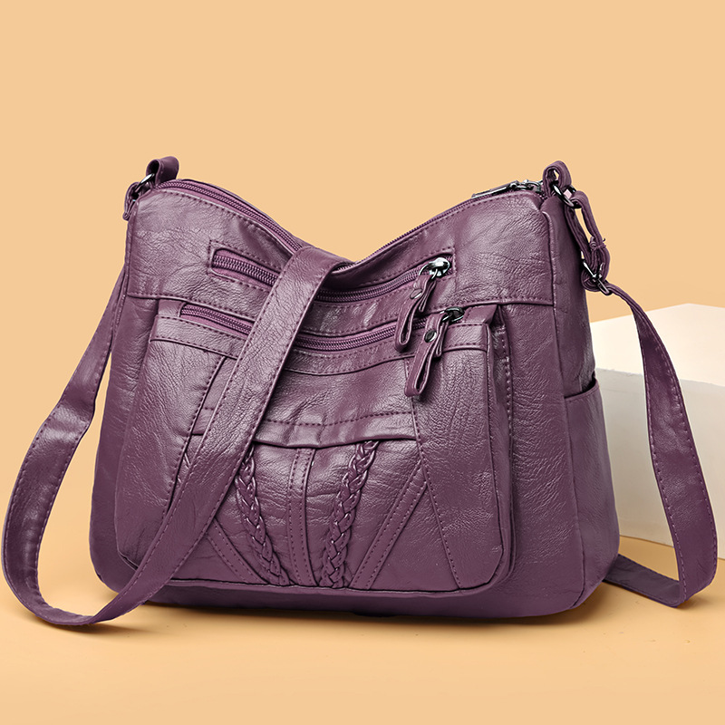 Damen Umhängetasche ⎜ Elegante Schultertasche aus Kunstleder mit Viel Stauraum und Zeitlosem Design