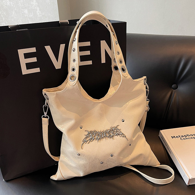 Schultertasche für Damen ⎜ Große Kapazität mit trendigem Look und verstellbarem Riemen für Alltag