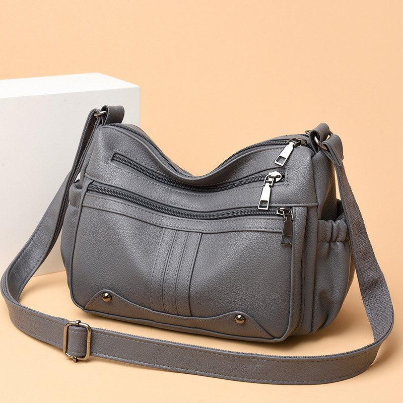 Damen Umhängetasche ⎜ Geräumige Schultertasche mit Praktischen Fächern und Verstellbarem Gurt