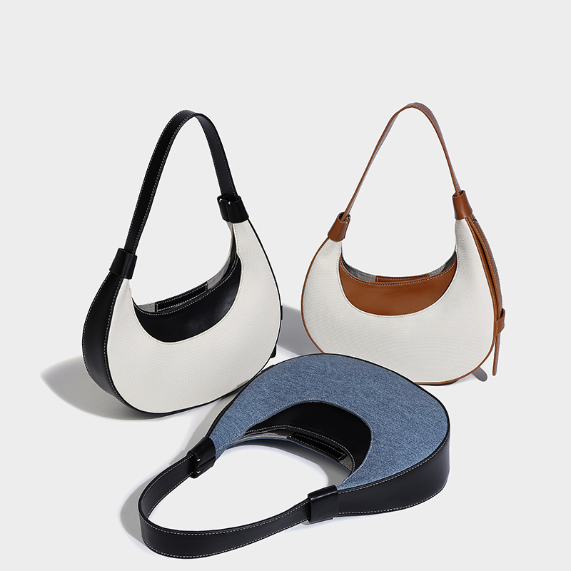 Umhängetasche für Damen ⎜ Modische Satteltasche mit elegantem Design und verstellbarem Trageriemen